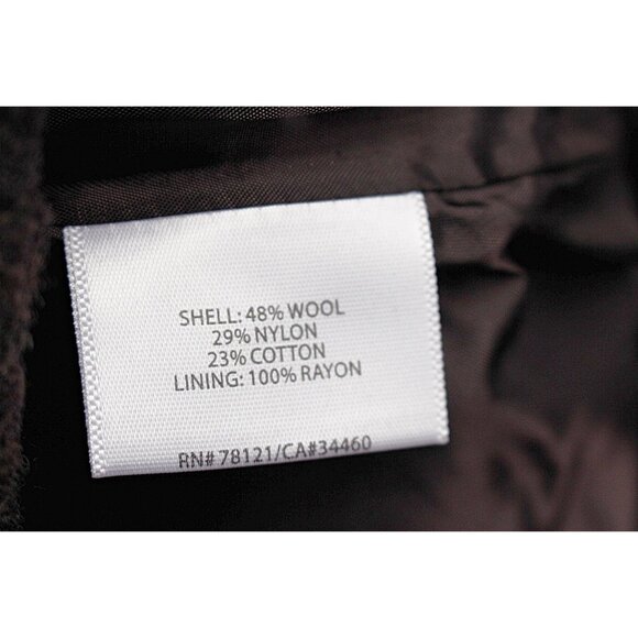 New w/Tags - Eileen Fisher Herringbone Distorted Wool Blend Pleated Skirt, Lrg - Picture 9 of 9